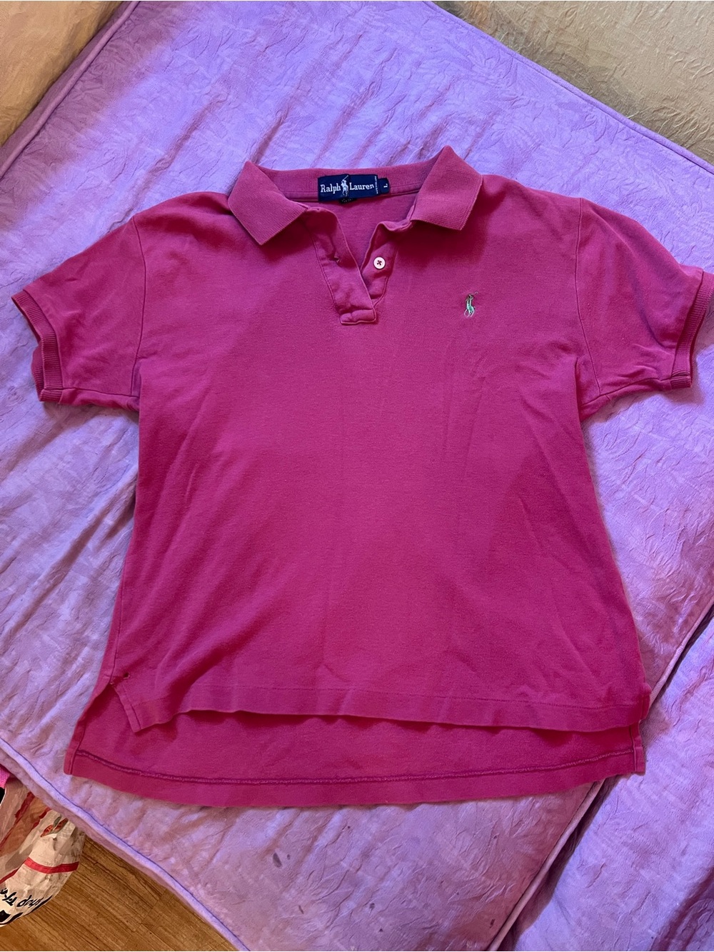 Vintage 90’s Ralph Lauren Pink Polo Shirt